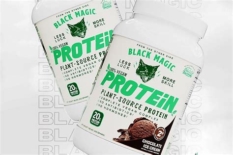 Vegan protein infused with black magic spells